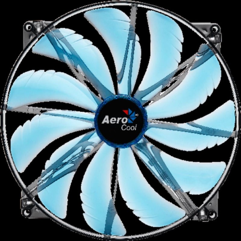 AeroCool Silent Master 200mm Blue LED Cooling Fan EN55642 For Desktop